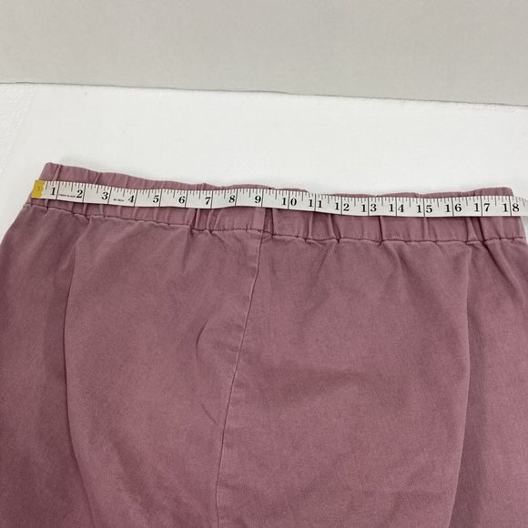 Soft Surroundings Ankle Pant Wine color with snaps at ankle Pull on denim Casual - Picture 8 of 11